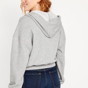 Grey zippered hoodie
